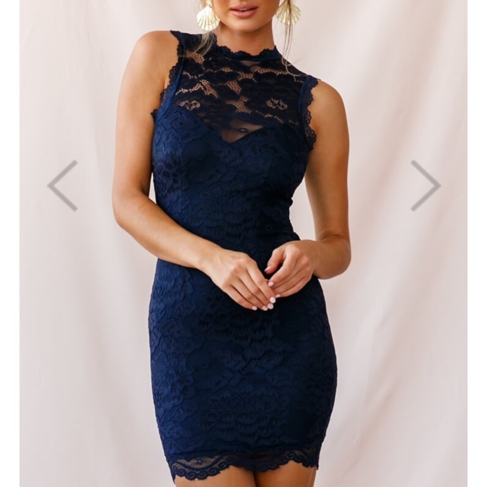 Navy blue formal dress